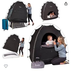 Blackout tent for pack n play. Never used. 4.9 rating on Amazon.